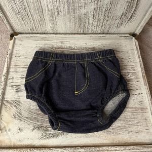 Elegant Baby Denim Diaper Cover Bottom 6 months